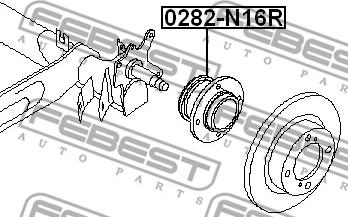 Febest 0282-N16R - Mozzo ruota autozon.pro