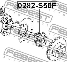 Febest 0282-S50F - Mozzo ruota autozon.pro