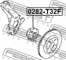 Febest 0282-T32F - Mozzo ruota autozon.pro