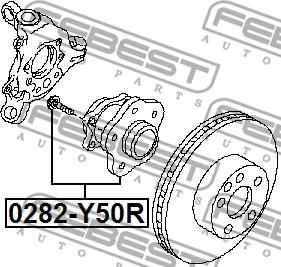 Febest 0282-Y50R - Mozzo ruota autozon.pro