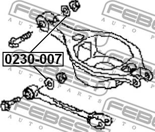 Febest 0230-007 - Mezzaluna, Corpo assiale autozon.pro