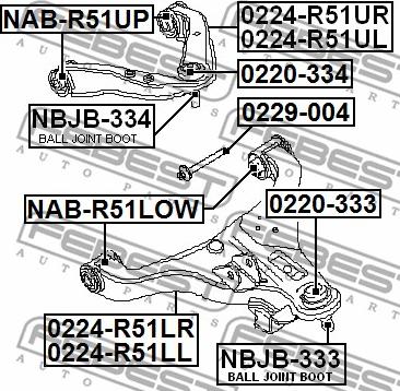 Febest 0229-004 - Bullone correzione campanatura autozon.pro