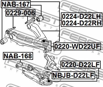 Febest 0229-006 - Bullone correzione campanatura autozon.pro