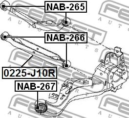 Febest NAB-266 - Supporto, Braccio oscillante autozon.pro