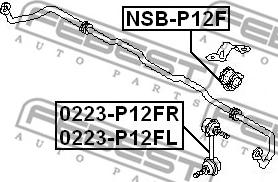 Febest 0223-P12FL - Asta / Puntone, Stabilizzatore autozon.pro