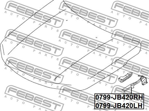 Febest 0799-JB420RH - Cerniera, Cofano motore autozon.pro