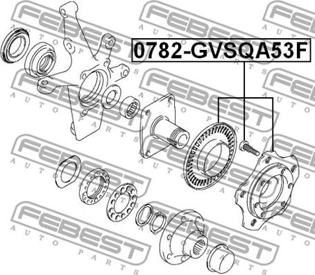 Febest 0782-GVSQA53F - Mozzo ruota autozon.pro