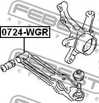 Febest 0724-WGR - Braccio oscillante, Sospensione ruota autozon.pro