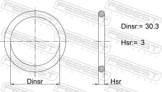 Febest 19400-001 - Guarnizione, Collettore aspirazione autozon.pro