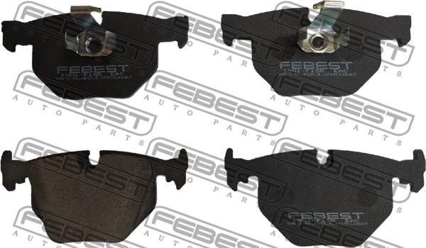 Febest 1901-F15R - Kit pastiglie freno, Freno a disco autozon.pro