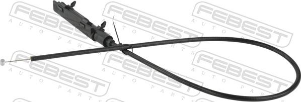 Febest 19101-E46FL - Cavo comando cofano motore autozon.pro