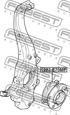 Febest 1982-E70MF - Mozzo ruota autozon.pro