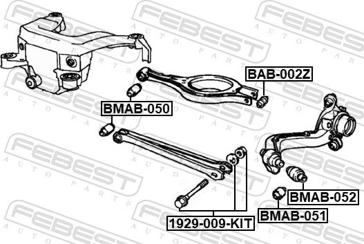 Febest 1929-009-KIT - Bullone correzione campanatura autozon.pro