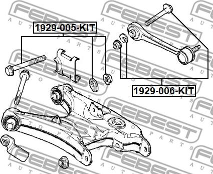 Febest 1929-006-KIT - Bullone correzione campanatura autozon.pro