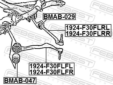 Febest 1924-F30FLRR - Braccio oscillante, Sospensione ruota autozon.pro