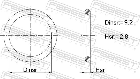 Febest 16400-005 - Anello tenuta, Iniettore autozon.pro