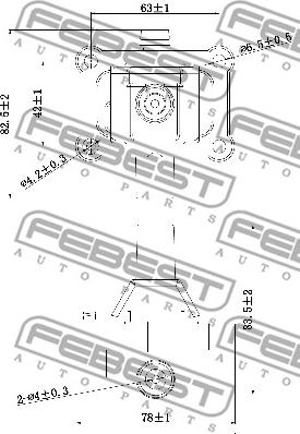 Febest 16640-001 - Bobina d'accensione autozon.pro