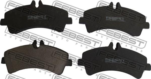 Febest 1601-900R - Kit pastiglie freno, Freno a disco autozon.pro