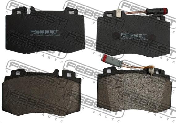 Febest 1601-211F - Kit pastiglie freno, Freno a disco autozon.pro