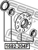 Febest 1682-204F - Mozzo ruota autozon.pro