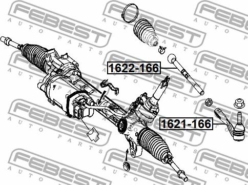 Febest 1622-166 - Giunto assiale, Asta trasversale autozon.pro