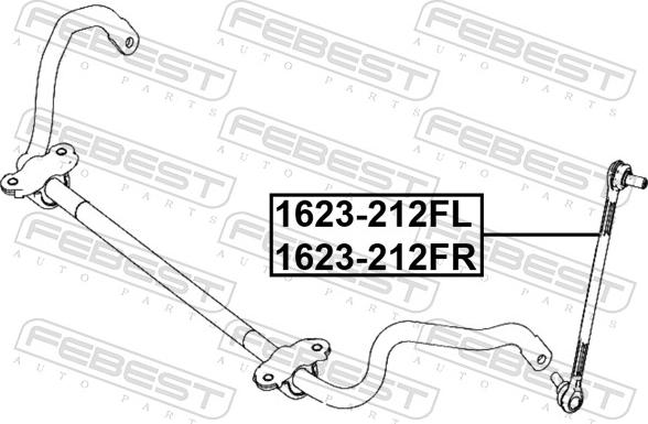 Febest 1623-212FL - Asta / Puntone, Stabilizzatore autozon.pro