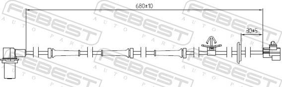 Febest 10606-007 - Sensore, N° giri ruota autozon.pro