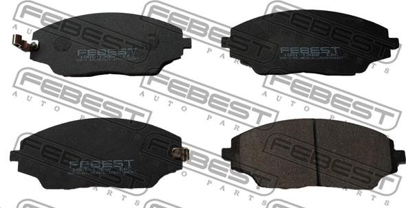 Febest 1001-T300F - Kit pastiglie freno, Freno a disco autozon.pro