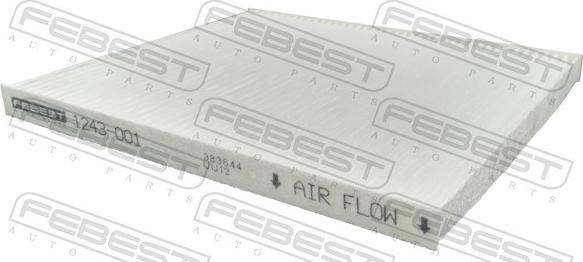 Febest 1243-001 - Filtro, Aria abitacolo autozon.pro