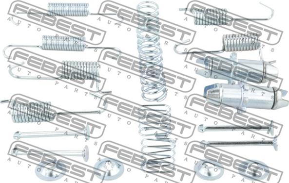 Febest 1204-TUC4WDR-KIT - Kit accessori, Ganasce freno stazionamento autozon.pro