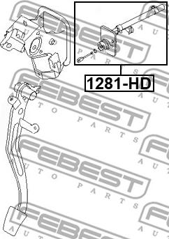 Febest 1281-HD - Cilindro trasmettitore, Frizione autozon.pro