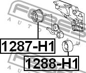 Febest 1287-H1 - Rullo tenditore, Cinghia dentata autozon.pro