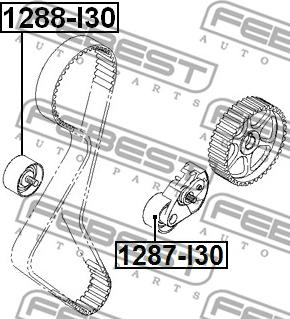 Febest 1287-I30 - Rullo tenditore, Cinghia dentata autozon.pro