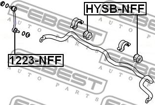 Febest 1223-NFF - Asta / Puntone, Stabilizzatore autozon.pro