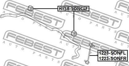 Febest 1223-SONFR - Asta / Puntone, Stabilizzatore autozon.pro