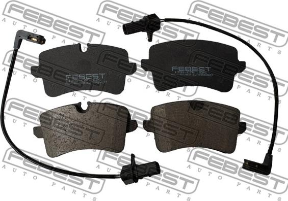 Febest 1701-C7R - Kit pastiglie freno, Freno a disco autozon.pro