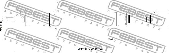 Febest 17110-004F - Ammortizzatore autozon.pro