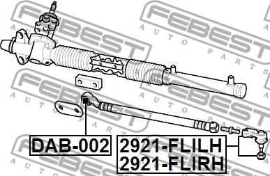 Febest 2921-FLIRH - Testa barra d'accoppiamento autozon.pro