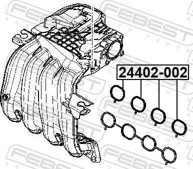 Febest 24402-002 - Guarnizione, Collettore aspirazione autozon.pro