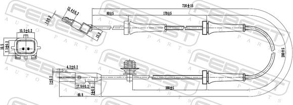 Febest 24606-009 - Sensore, N° giri ruota autozon.pro