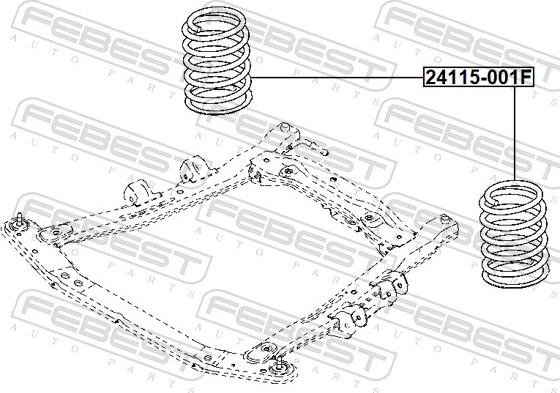 Febest 24115-001F - Molla autotelaio autozon.pro