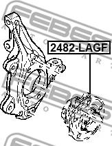 Febest 2482-LAGF - Mozzo ruota autozon.pro