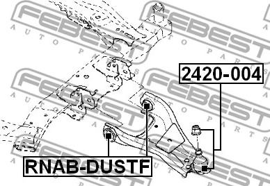 Febest 2420-004 - Giunto di supporto / guida autozon.pro