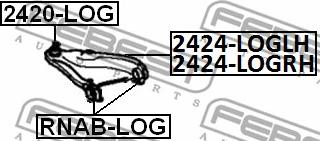 Febest RNAB-LOG - Supporto, Braccio oscillante autozon.pro