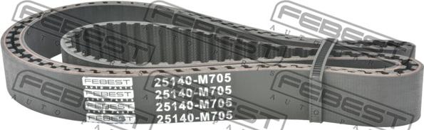 Febest 25140-M705 - Cinghia dentata autozon.pro