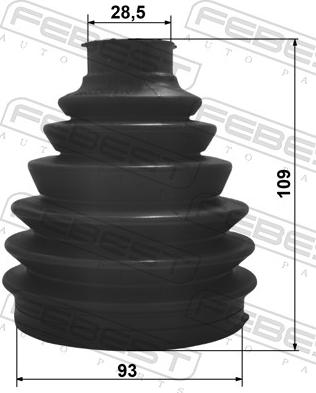 Febest 2517P-C4 - Cuffia, Semiasse autozon.pro