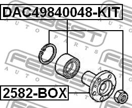 Febest 2582-BOX - Mozzo ruota autozon.pro