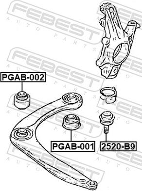 Febest 2520-B9 - Giunto di supporto / guida autozon.pro