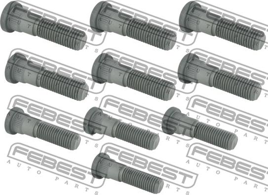 Febest 2084-001-PCS10 - Bullone ruota autozon.pro