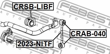 Febest 2023-NITF - Asta / Puntone, Stabilizzatore autozon.pro